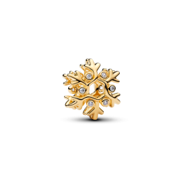 Charm Pandora flocon de neige en métal doré or jaune 585/1000 764249C01
