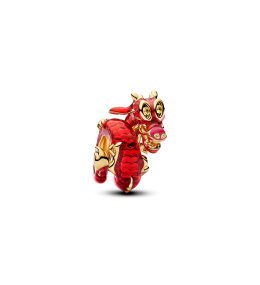 Charm Pandora Disney Mula Mushu en métal doré or jaune 585/1000 764949C01