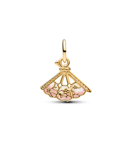 Charm Pendentif Pandora Disney Éventail de Mulan. Or Jaune 585/1000 764954C01