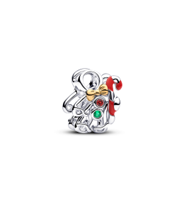 Charm Pandora Bonhomme de Pain d'Épices Ajouré. Or & Argent 764975C01