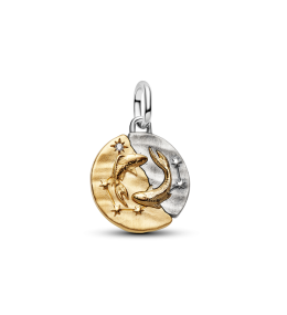 Charm Pandora Talisman zodiaque Poissons en argent 925/1000 et métal doré or jaune 585/1000 764991C01