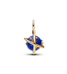 Charm Pendentif Pandora Planète Bleue Rotative. Or Jaune 585/1000 765032C01