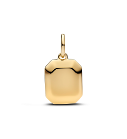 Charm Pendentif Pandora Hexagonal Bleu Céleste. Or Jaune 585/1000 765035C01