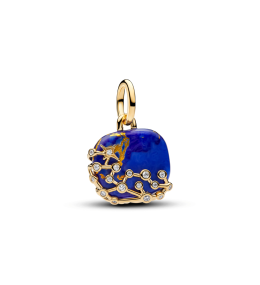 Charm pendentif Pandora constellation bleue céleste en métal doré or jaune 585/1000 765040C01
