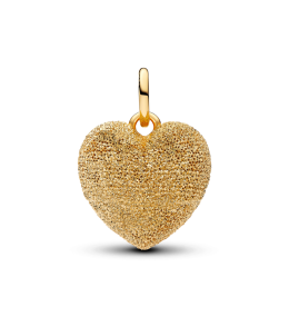 Charm Pendentif Cœur Bombé Texturé Or. Or Jaune 585/1000 765073C00
