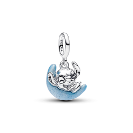 Charm Pandora Disney Stitch et lune luminescente en argent 925/1000 795022C01