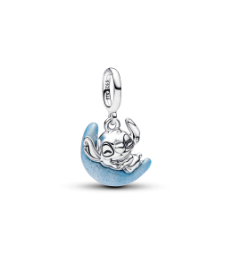 Charm Pandora Disney Stitch et lune luminescente en argent 925/1000 795022C01