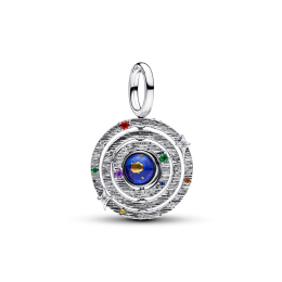 Charm pendentif Pandora sphère armillaire rotative en argent 925/1000 795031C01
