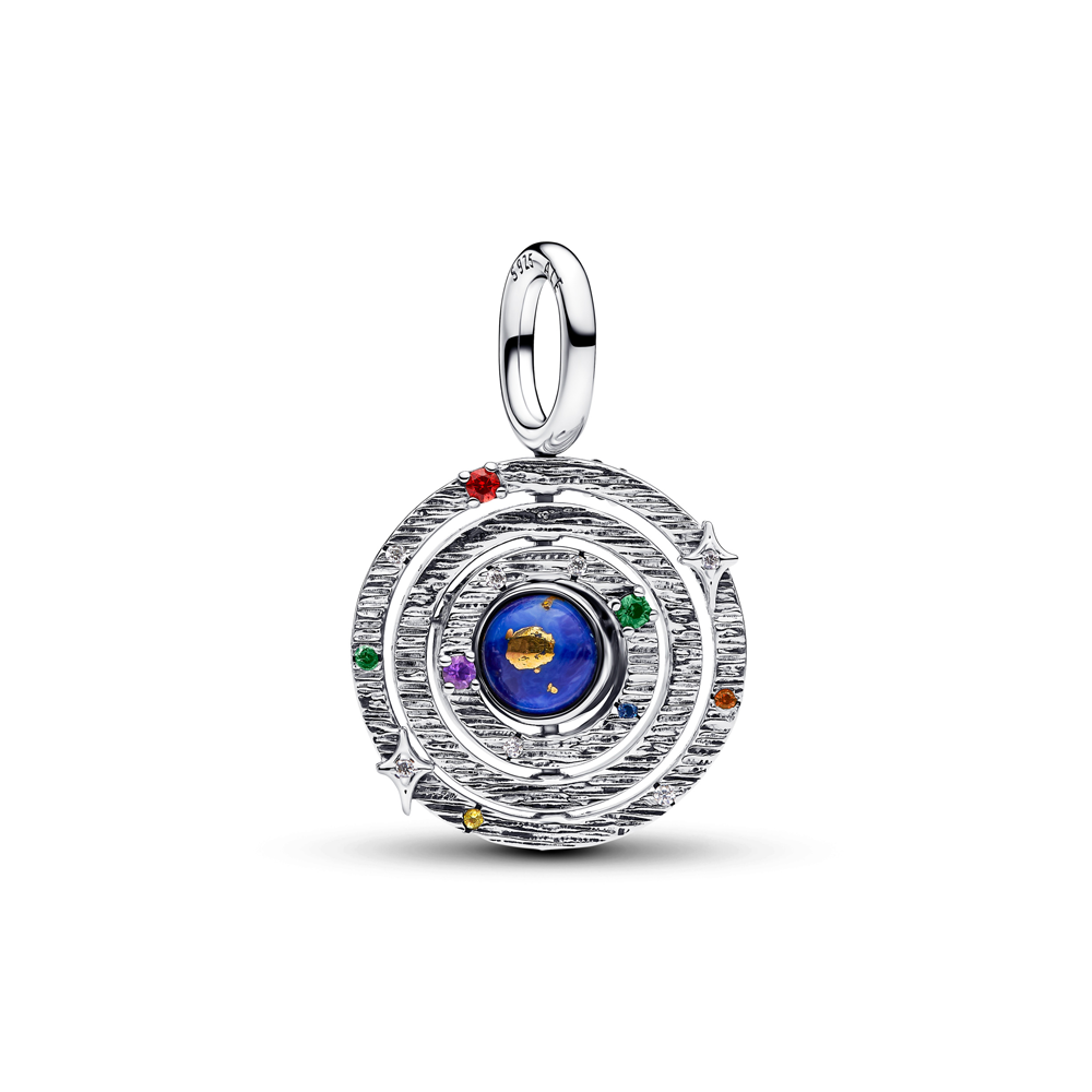 Charm pendentif Pandora sphère armillaire rotative en argent 925/1000 795031C01