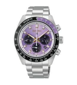 Montre homme Seiko Prospex série limitée à 8000 ex., Speedtimer, chronographe quartz solaire en acier, HBJ005P1
