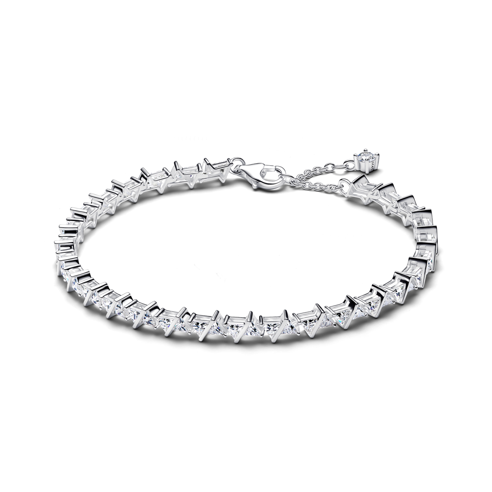 Bracelet Pandora rivière triangles scintillants en argent 925/1000, 595069C01