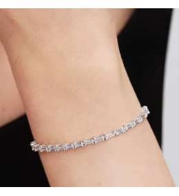 Bracelet Pandora Rivière Baguettes Scintillantes. Argent 925/1000 595081C01