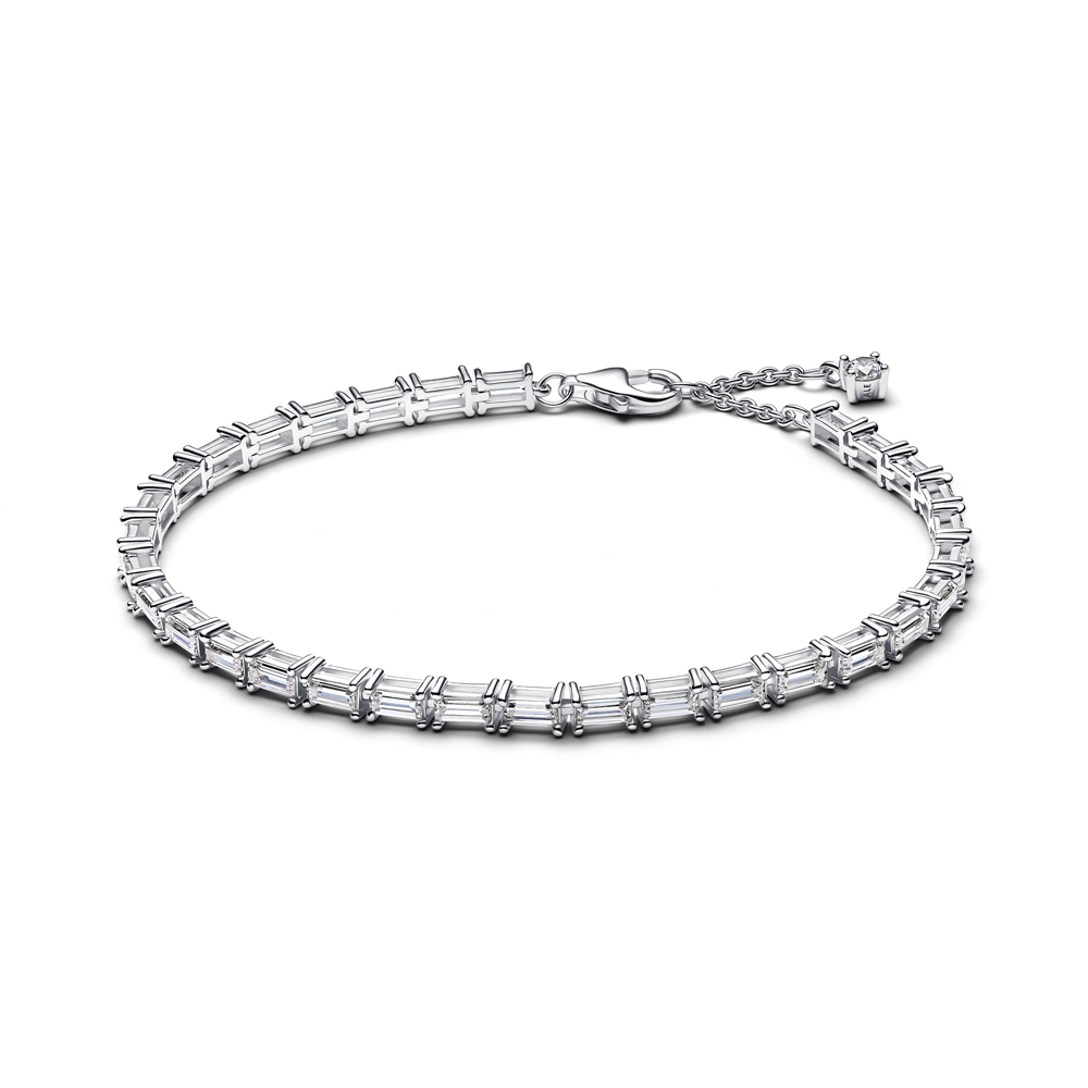 Bracelet Pandora rivière baguettes scintillantes en argent 925/1000, 595081C01