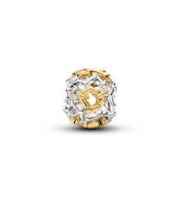Charm Pandora Constellation Ajourée Bimatière. Argent & Or 14K 765042C01