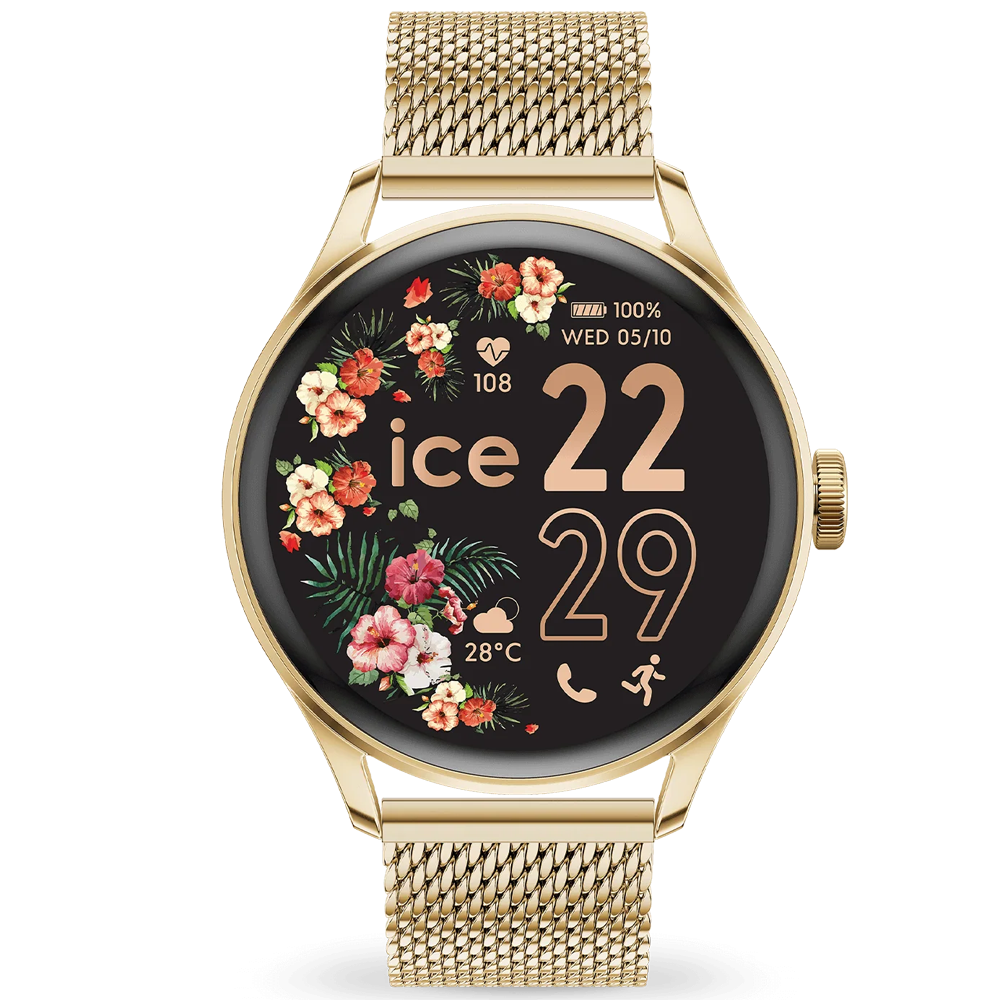 Montre ICE WATCH Smart 2.0 RONDE 1.20, GOLD MILANESE, 024655