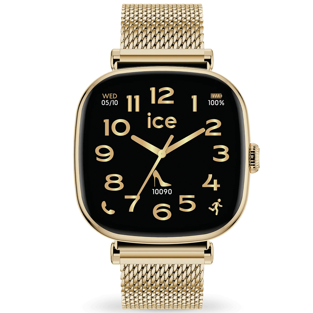 Montre ICE WATCH Smart SQ 2.0 CARRE 1.70, GOLD MILANESE, 025234