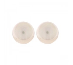 Boucles d'oreilles or jaune 375/1000, perles de culture de 9/9,5 mm by Stauffer