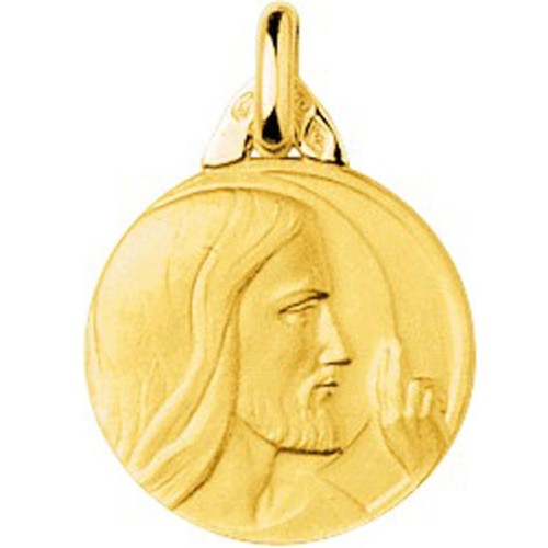 Médaille Christ or 750/1000 by Stauffer