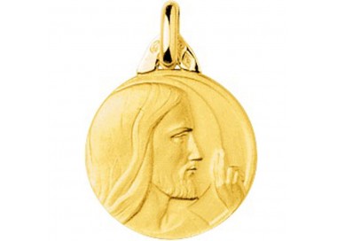 Médaille Christ or 750/1000 by Stauffer