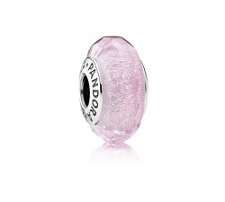 Charm Pink Shimmer Murano Argent 925/1000 PANDORA 791650