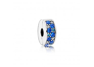 Clip Élégance Brillante Mosaïque Bleu Argent 925/1000 Pandora 791817NSBMX