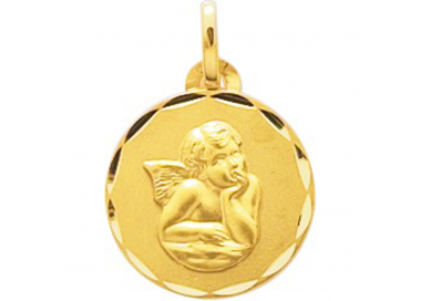 Médaille ange plaqué or by Stauffer