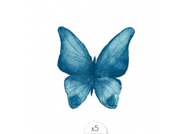 Tattoo LOVELY SIOOU Un délicat papillon bleu façon aquarelle dessiné par l'artiste lyonnaise Aurélie Richard. DVC07