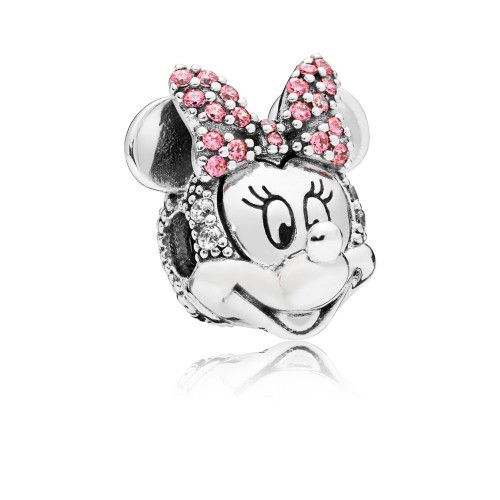 Clip Disney, Portrait de Minnie Scintillant, Argent 925/1000 Pandora 797496CZS