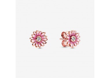 Boucles d’oreilles Marguerites roses en PANDORA Rose 288773C01
