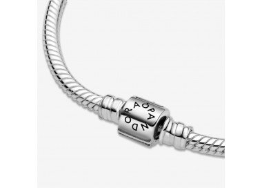 Bracelet Maille Serpent Fermoir Barillet Pandora Moments en argent 925/1000 Pandora - 598816C00