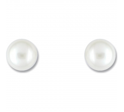 Boucles d'oreilles perles de culture 9 mm argent 925/1000 by Stauffer