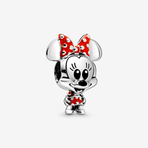Charm Disney Minnie Robe à Pois & Nœud en Argent 925/1000 PANDORA 798880C02