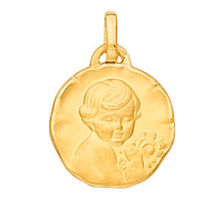 Médaille Chérubin or jaune 375/1000 by Stauffer