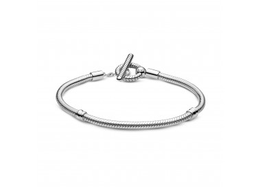 Bracelet chaîne serpent à barre en T Pandora Moments en argent 925/1000 599082C00