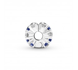 Charm clip Clair et bleu scintillant en Argent 925/1000 PANDORA 799171C01