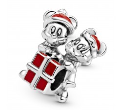 Charm Disney Noël Mickey et Minnie en Argent 925/1000 PANDORA 799194C01