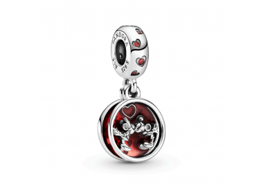 Charm pendentif Disney Mickey et Minnie Mouse Love & Kisses en Argent 925/1000 PANDORA 799298C01