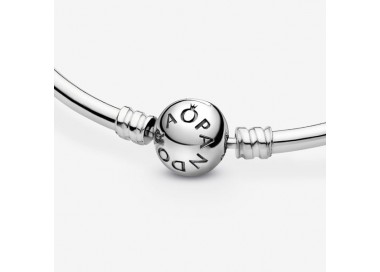 Bracelet jonc à charms argent 925/1000e PANDORA MOMENTS 590713