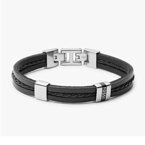 Bracelet homme multi-rangs Leather essentials FOSSIL JF03686040