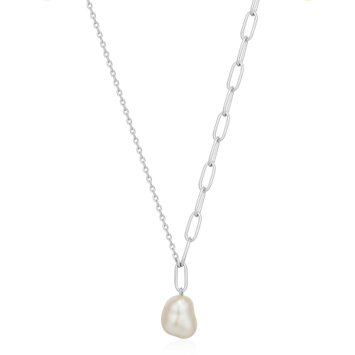 Collier femme argent 925/1000 Ania Haie Pearl Of Wisdom N019-03H