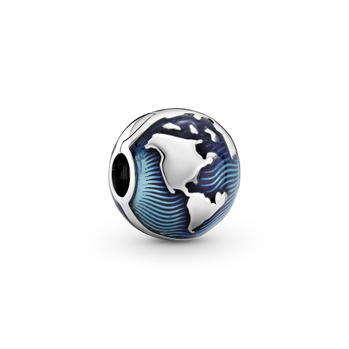 Charm Clip Globe Bleu en Argent 925/1000 Pandora 799429C01