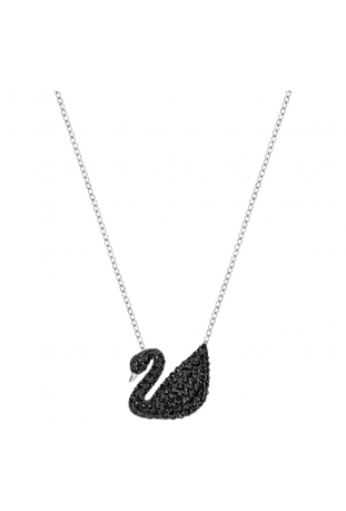 Collier Pendentif Swarovski Iconic Swan Cygne, Noir, Métal rhodié SWAROVSKI 5347329