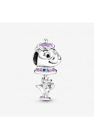Charm Pendentif Pandora Disney, La Belle et la Bête Mme Potts et Chip, en argent 925/1000 799015C01