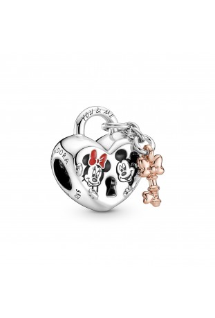 Charm Pandora Disney, cadenas Mickey mouse & Minnie mouse, en argent 925/1000 780109C01