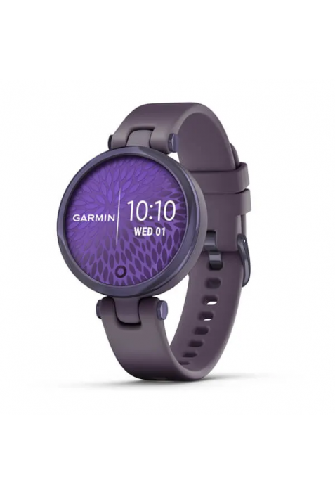 Montre Garmin Lily™, Edition Sport, Violet foncé avec bracelet en silicone violet, 010-02384-12