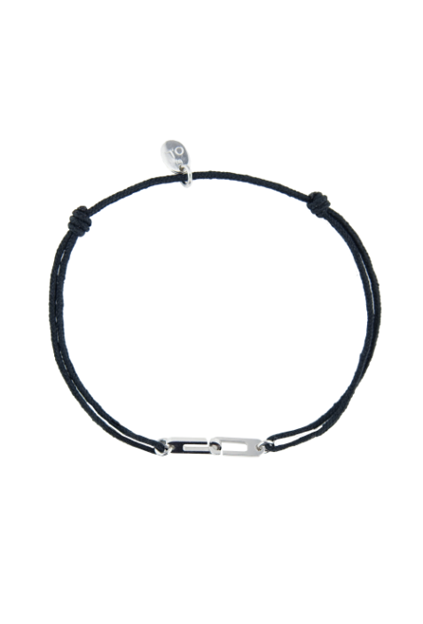 Bracelet Osmose Argent by OL, sur cordon au choix, Fermoir Small BROSAC