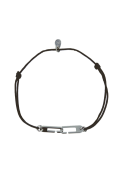 Bracelet Osmose Argent by OL, sur cordon au choix, Fermoir Médium BROAC