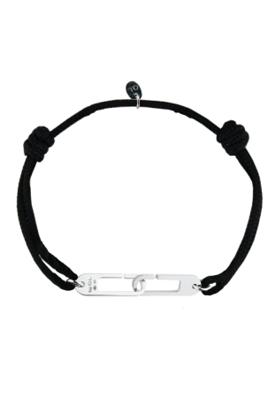 Bracelet Osmose Argent by OL, sur cordon au choix, Fermoir Large BROLAC