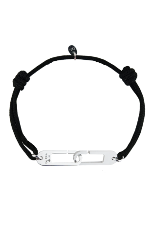 Bracelet Osmose Argent by OL, sur cordon au choix, Fermoir Extra-Large BROXLAC