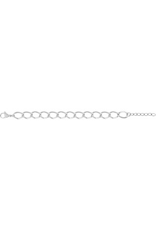 Bracelet femme acier , mailles fantaisie, longueur 20 cm by Stauffer